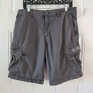 Unionbay Cargo Shorts Mens 34 Gray Comfort Utility Streetwear Hike Outdoors Y2K